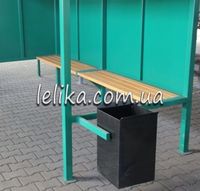 Автобусна зупинка з лавкою