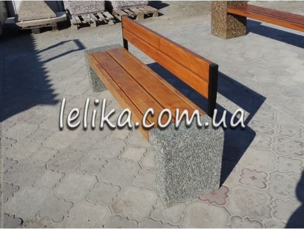 Скамейка из бетона доставка, установка, Киев