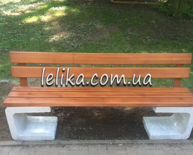 паркові бетонні лавки