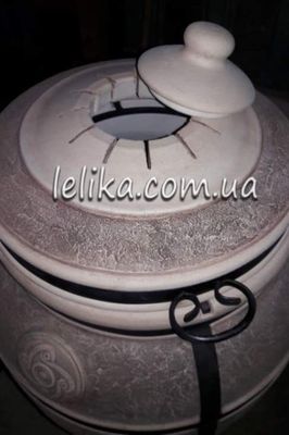 Тандыр с откидной крышкой