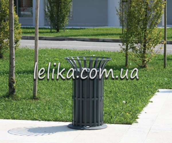 Урна из металлической полосы большая