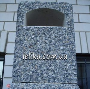 Камин барбекю с гранитной крошкой
