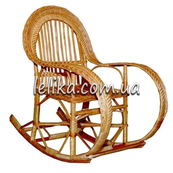 Кресло качалка из лозы