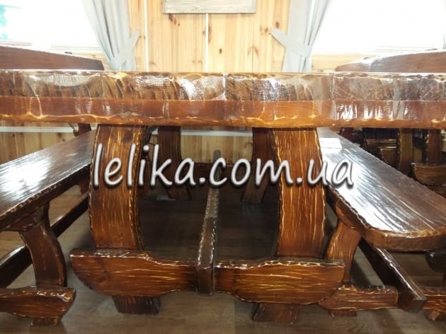 Купити комплект садових меблів з дубу