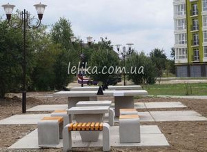 Бетонна лавка для парків