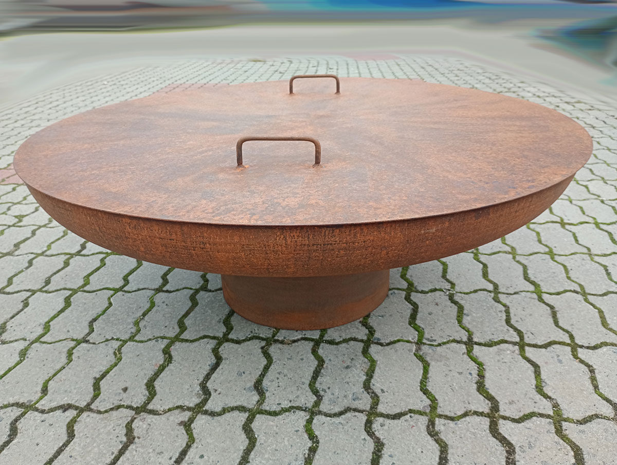 Чаша для костра Тарелка на трубе лес 1200 мм