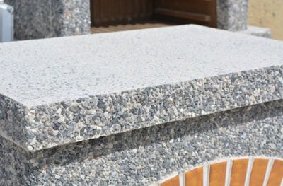 Стіл бетонний для каміна барбекю купити