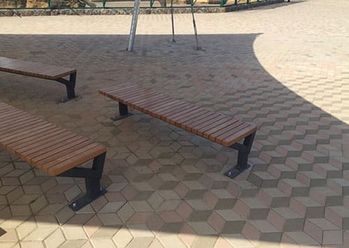 Купити паркову лавку без спинки