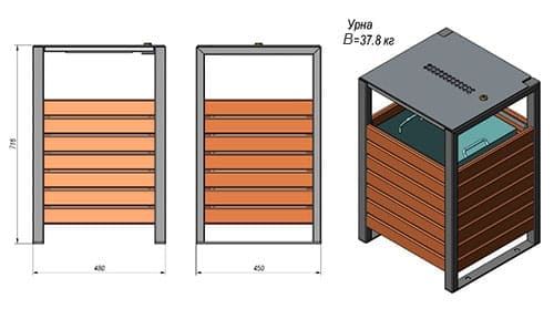Купити урну з кришкою