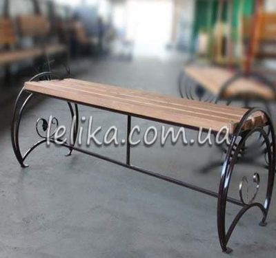 Лавка садовая без спинки