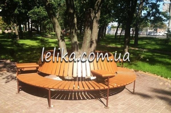 Скамейка круговая со спинкой