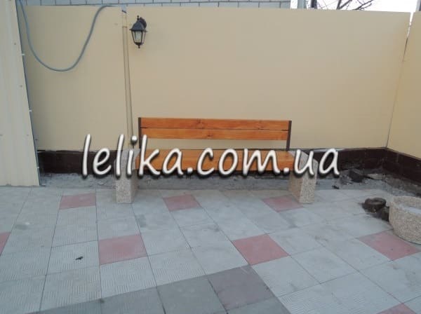 Скамейка из бетона доставка, установка, Киев