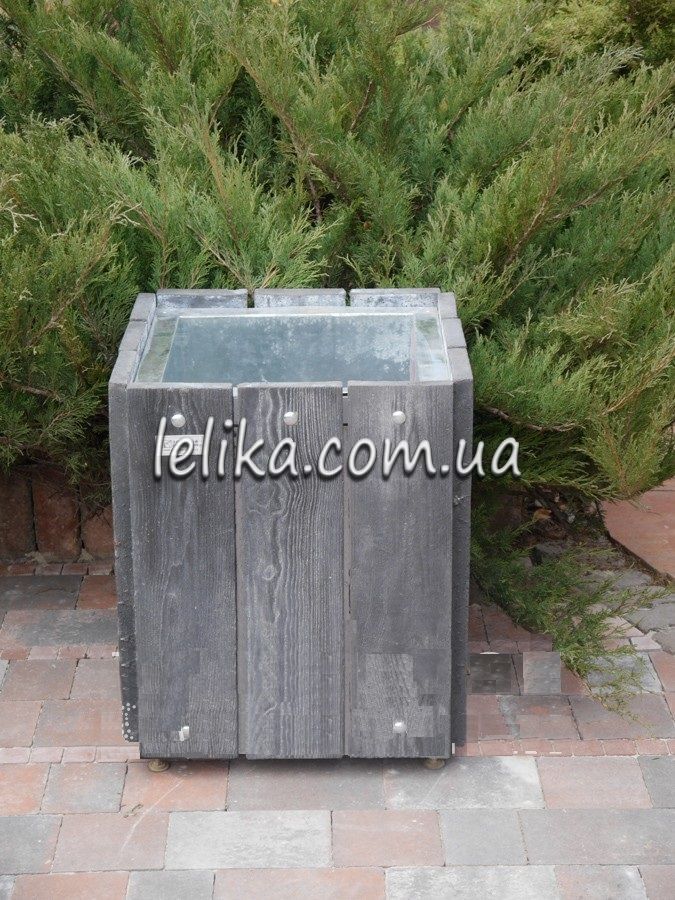 вазон із бетонної терасної дошки
