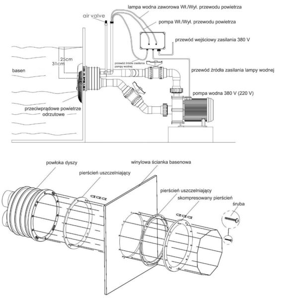 Протитечія Aquaviva WTB300T 60 м3/год (380 В) 5