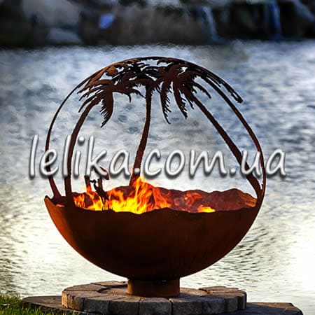 Очаг чаша уличный камин из металла сферический Киев