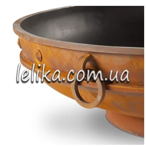 Чаша для костра из металла с ручками