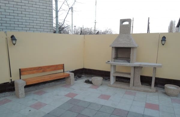 Скамейка из бетона доставка, установка, Киев