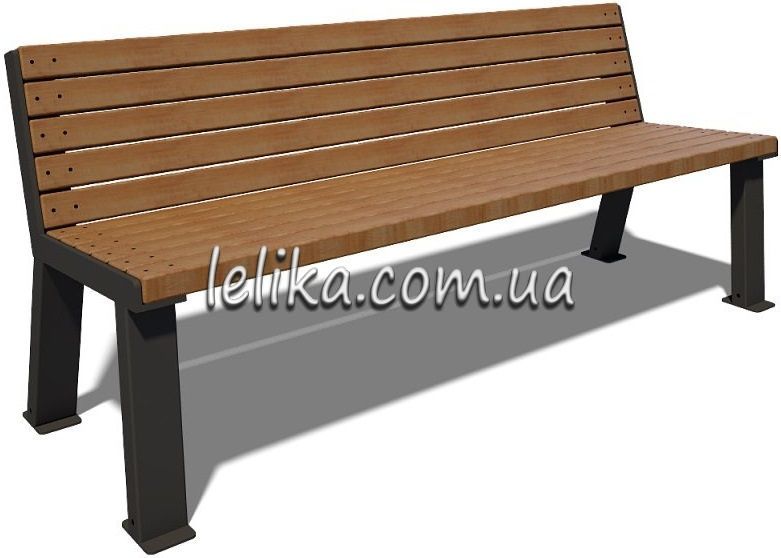 лавка широка із дерева