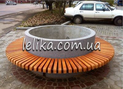 Лавка паркова кругла